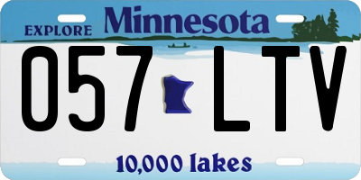 MN license plate 057LTV