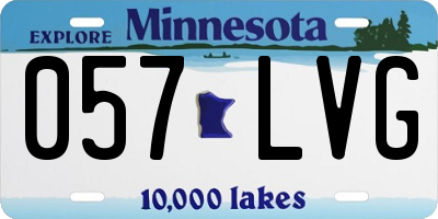 MN license plate 057LVG