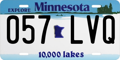 MN license plate 057LVQ