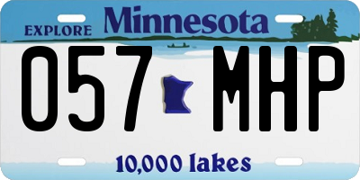 MN license plate 057MHP