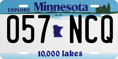 MN license plate 057NCQ