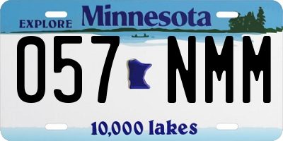 MN license plate 057NMM