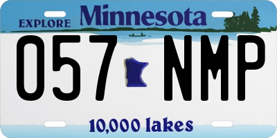 MN license plate 057NMP
