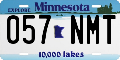 MN license plate 057NMT