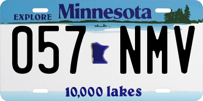 MN license plate 057NMV