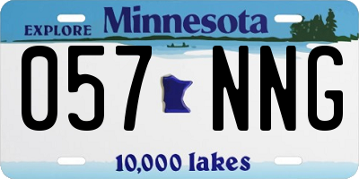 MN license plate 057NNG
