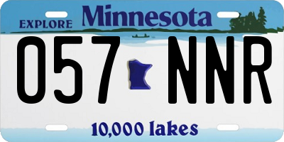 MN license plate 057NNR
