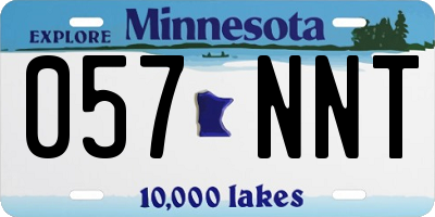 MN license plate 057NNT