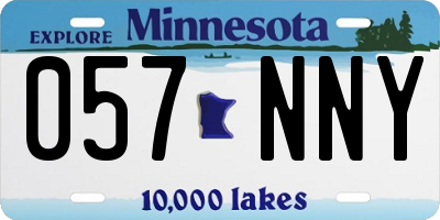 MN license plate 057NNY
