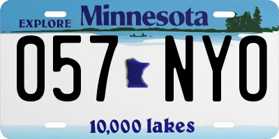 MN license plate 057NYO