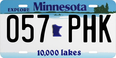 MN license plate 057PHK
