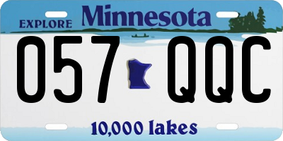 MN license plate 057QQC