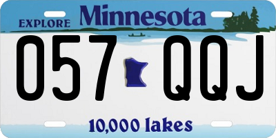 MN license plate 057QQJ