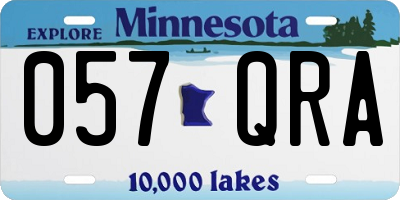MN license plate 057QRA