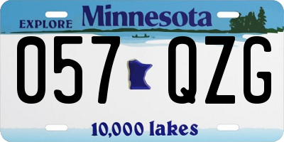 MN license plate 057QZG
