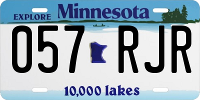 MN license plate 057RJR