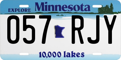 MN license plate 057RJY