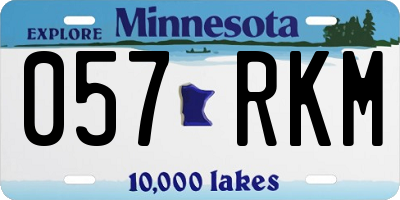 MN license plate 057RKM