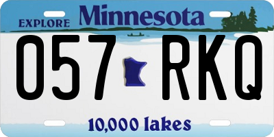 MN license plate 057RKQ