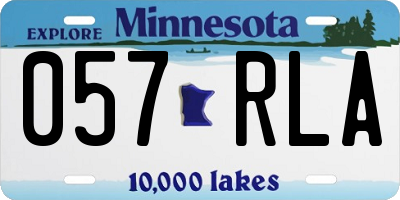 MN license plate 057RLA