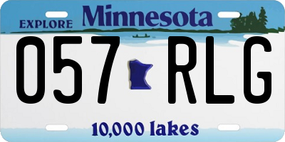 MN license plate 057RLG