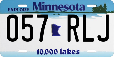 MN license plate 057RLJ