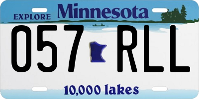 MN license plate 057RLL