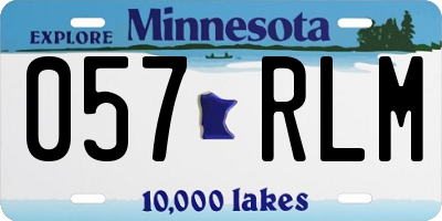 MN license plate 057RLM