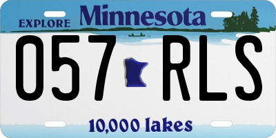 MN license plate 057RLS