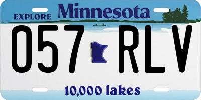 MN license plate 057RLV