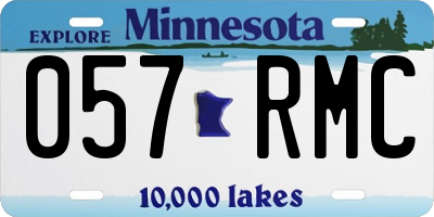 MN license plate 057RMC