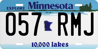 MN license plate 057RMJ