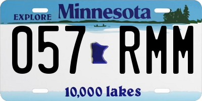MN license plate 057RMM