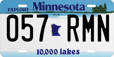 MN license plate 057RMN