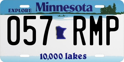 MN license plate 057RMP