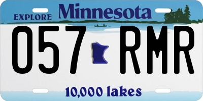 MN license plate 057RMR