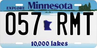 MN license plate 057RMT