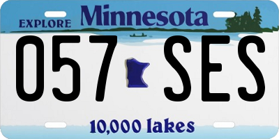MN license plate 057SES