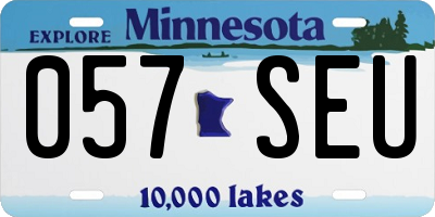 MN license plate 057SEU