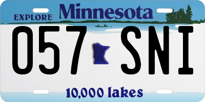 MN license plate 057SNI