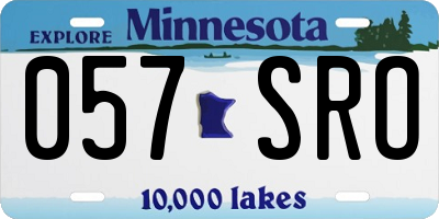 MN license plate 057SRO