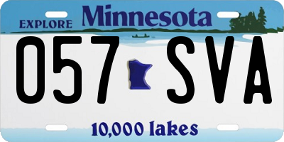 MN license plate 057SVA