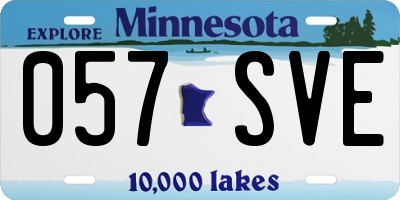 MN license plate 057SVE