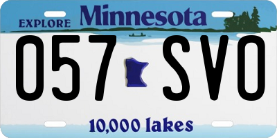 MN license plate 057SVO