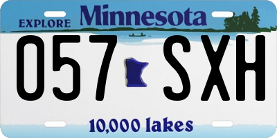 MN license plate 057SXH