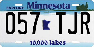 MN license plate 057TJR