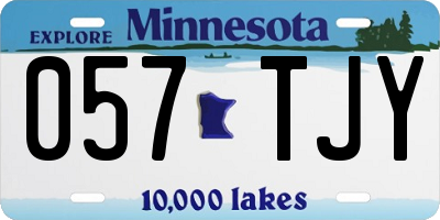 MN license plate 057TJY