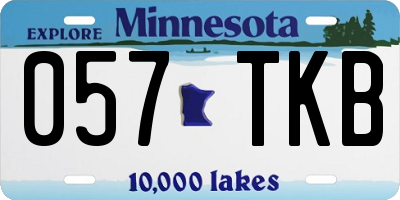 MN license plate 057TKB