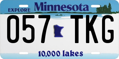 MN license plate 057TKG