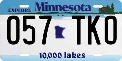 MN license plate 057TKO